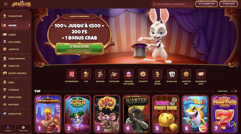 Découvrez les Meilleures Offres de Magius Casino en France pour tous les Joueurs